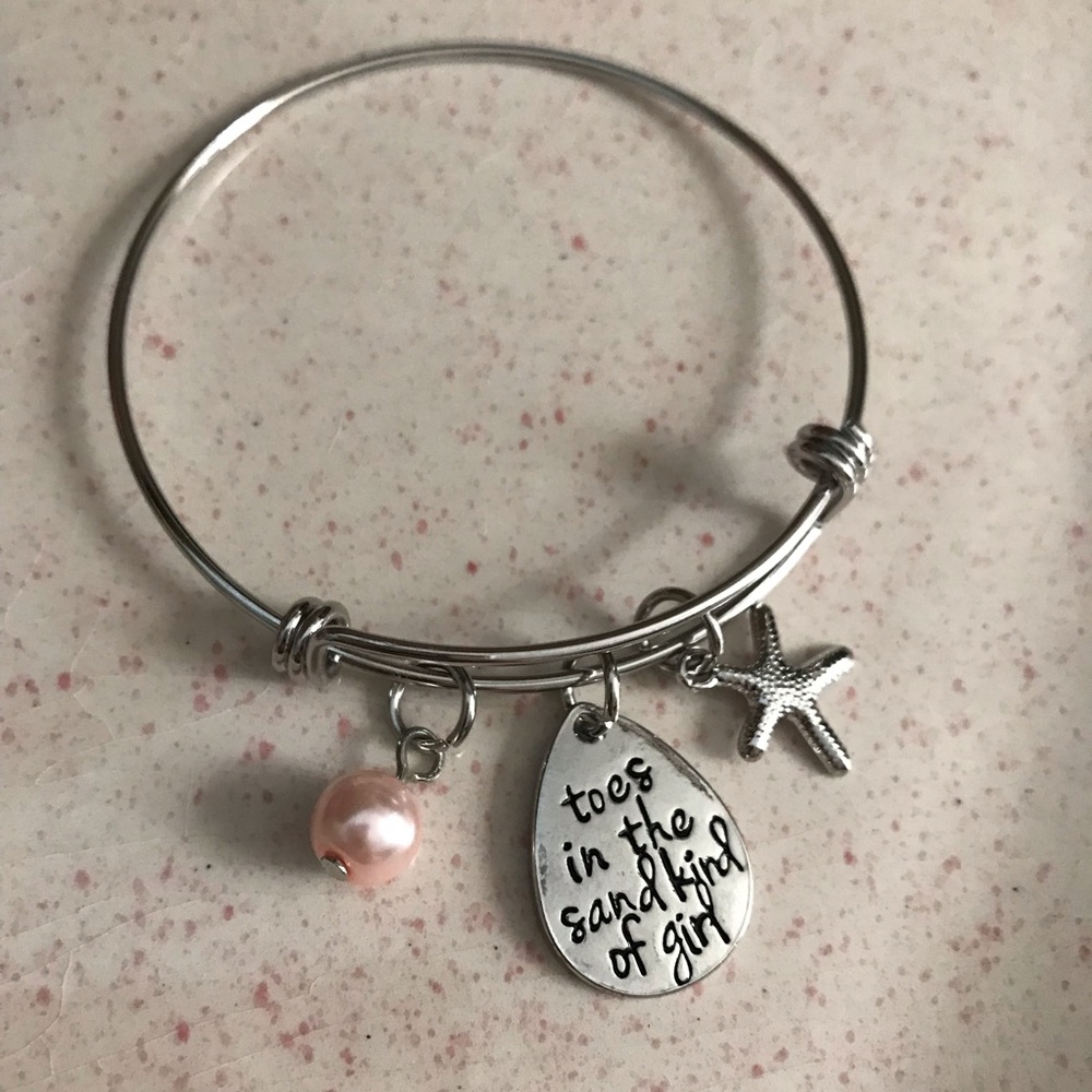 Beach Themed Bracelet Silver.